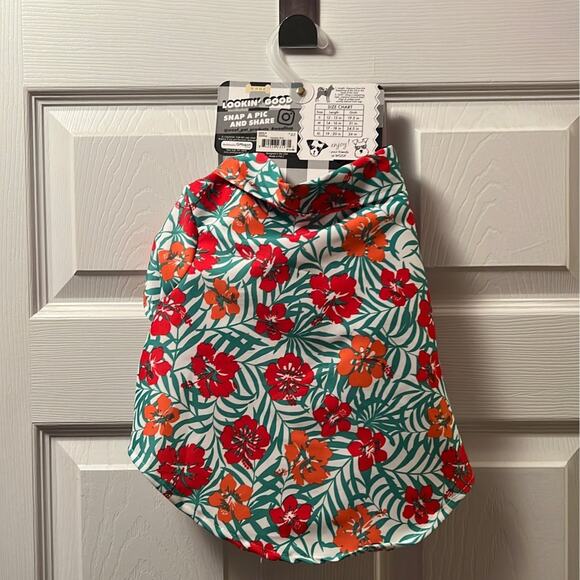 Kohl's woof pet apparel hawaiian shirt size Medium nwt - Picture 2 of 5
